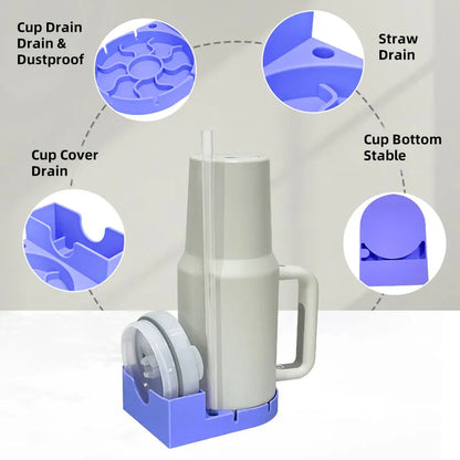 High-Quality Tumbler Drying Rack – Cup Storage & Cleaning Station Water Bottle Holder Drying Stand for Kitchen Organization