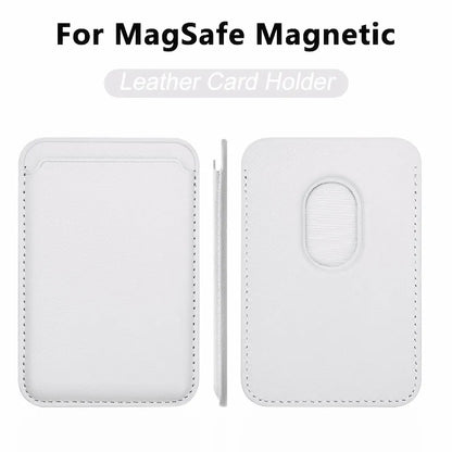 Luxury Magnetic Leather Wallet Case for iPhone 12–16 Pro Max — MagSafe Card Holder Phone Cover