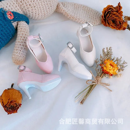60CM BJD Doll Shoes - PU Leather Single Sandals Accessories for 1/3 Scale Dolls