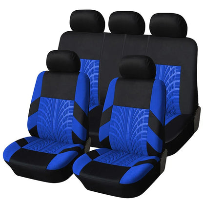 Customizable Four Seasons Universal Polyester Full Set Car Seat Covers – All-Season Automotive Interior Protection for Cars, SUVs & Vans