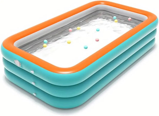 Inflatable PVC Swimming Pool – Durable Easy-Install Above Ground Pool, Portable Outdoor Family Pool 1 Pack Garden Summer Fun