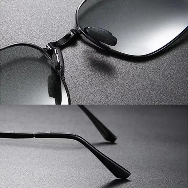 2023 Foldable Polarized Sunglasses – High-Quality Vintage Metal Frame UV400 for Men & Women