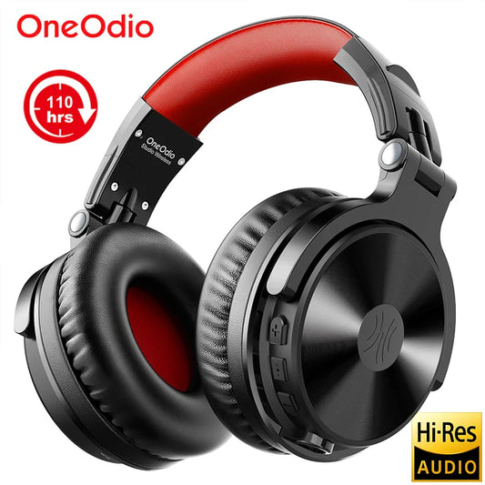 OneOdio 2-in-1 Wireless & Wired Headset – 110H Bluetooth 5.2 Gaming Headphones with Mic for PC, PS4, Skype, Type-C