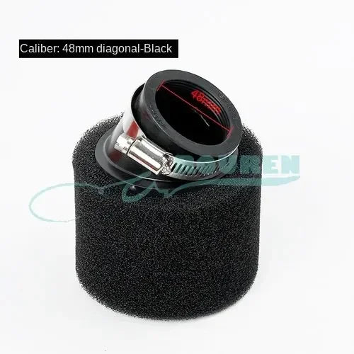 35–60mm Foam Air Filter – Red Elbow Neck Sponge Cleaner for Scooter, Dirt Bike, Motorcycle | Kayo BSE Compatible
