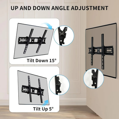 BEISHI Universal LED/LCD TV Wall Mount Bracket for 32–55 Inch – Tilt Adjustable Stand, Max 30kg Load, VESA 400x400mm Compatible