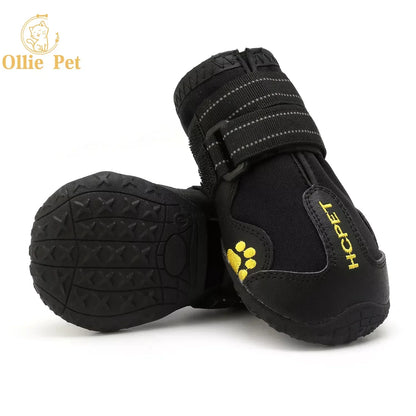 Dog Shoes Waterproof Rain Boots — Anti-Slip, Warm Snow & Reflective Protection for Small and Large Pets