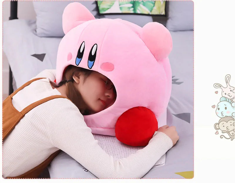Anime Games Kirby Plush Doll – Soft Nap Pillow, Kawaii Pet Cat Nest & Stuffed Toy Bed, Cute Gift for Kids