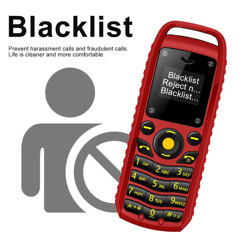 SERVO B25 Super Mini Mobile Phone – Dual SIM, Magic Voice, Bluetooth, Blacklist, Alarm Clock, 2G Feature Cellphone