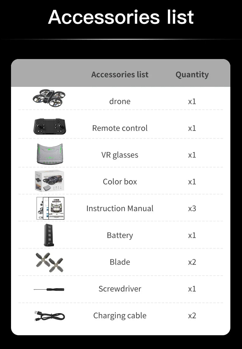 X226 Drone VR – Brushless RC Quadcopter with Dual HD Camera, Optical Flow Hover, Obstacle Avoidance, Remote Control Toy for Boys