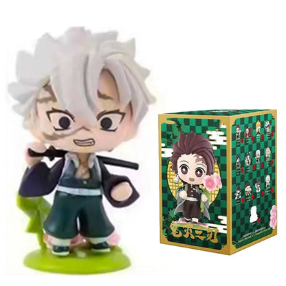 Anime Demon Slayer Blind Box Figures — 1-12pcs Tanjiro & Nezuko PVC Model Ornaments, Kids Christmas & Halloween Gift
