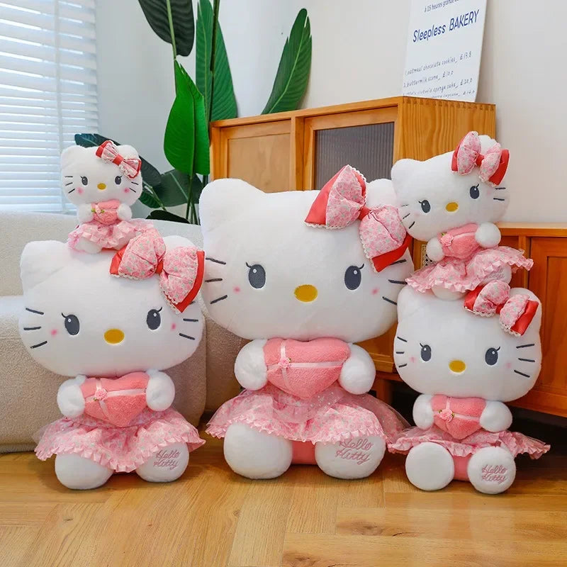 Sanrio Kuromi Plush Toy – 30cm Cinnamoroll & Melody Stuffed Doll, Soft & Comfortable, Valentine's Day & Birthday Gift