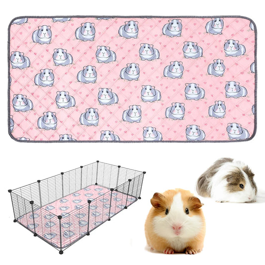 Guinea Pig Cage Mat – Washable Waterproof Absorbent Pee Pad & Non-Slip Bedding for Small Pets and Hamsters