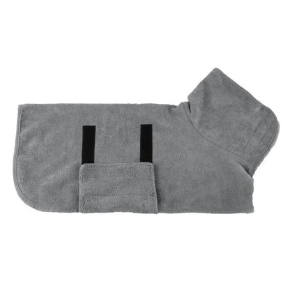 Absorbent Quick Dry Pet Bathrobe – Dog & Cat Bath Towel Robe for Small & Large Pets, Fast Drying Pet Cleaning Supplies