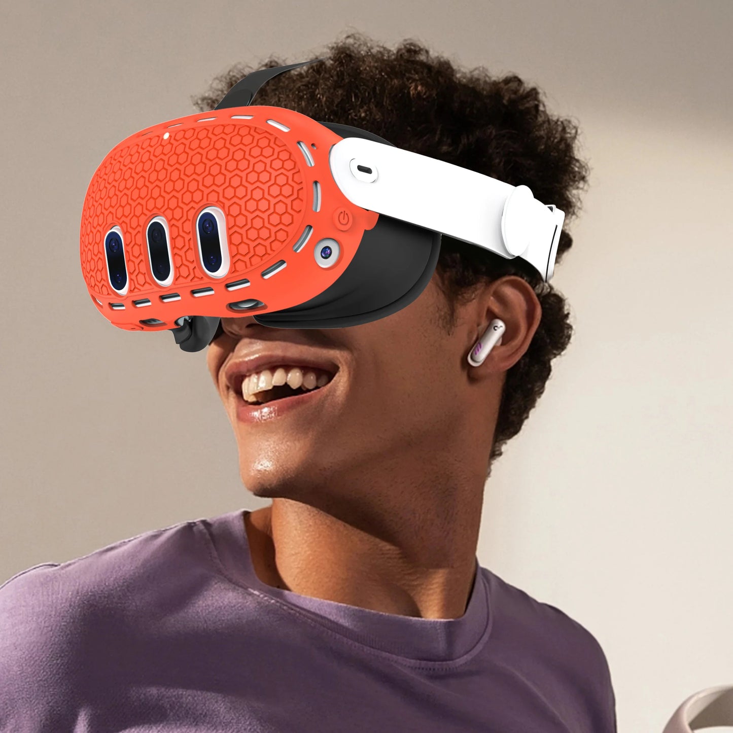 Silicone Protective VR Shell Cover for Meta Quest 3 – Full Protection VR Accessories