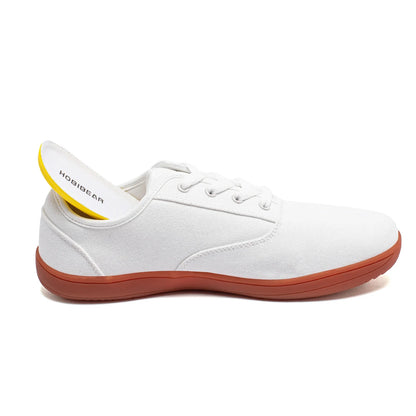 HOBIBEAR Men’s Barefoot Canvas Shoes – Minimalist Zero Drop Sneakers with Wide Fit