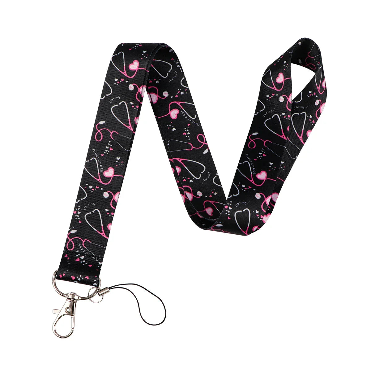 Cartoon Butterfly Lanyard for Keys – Neck Strap ID Badge Holder, Phone USB Keychain Accessories