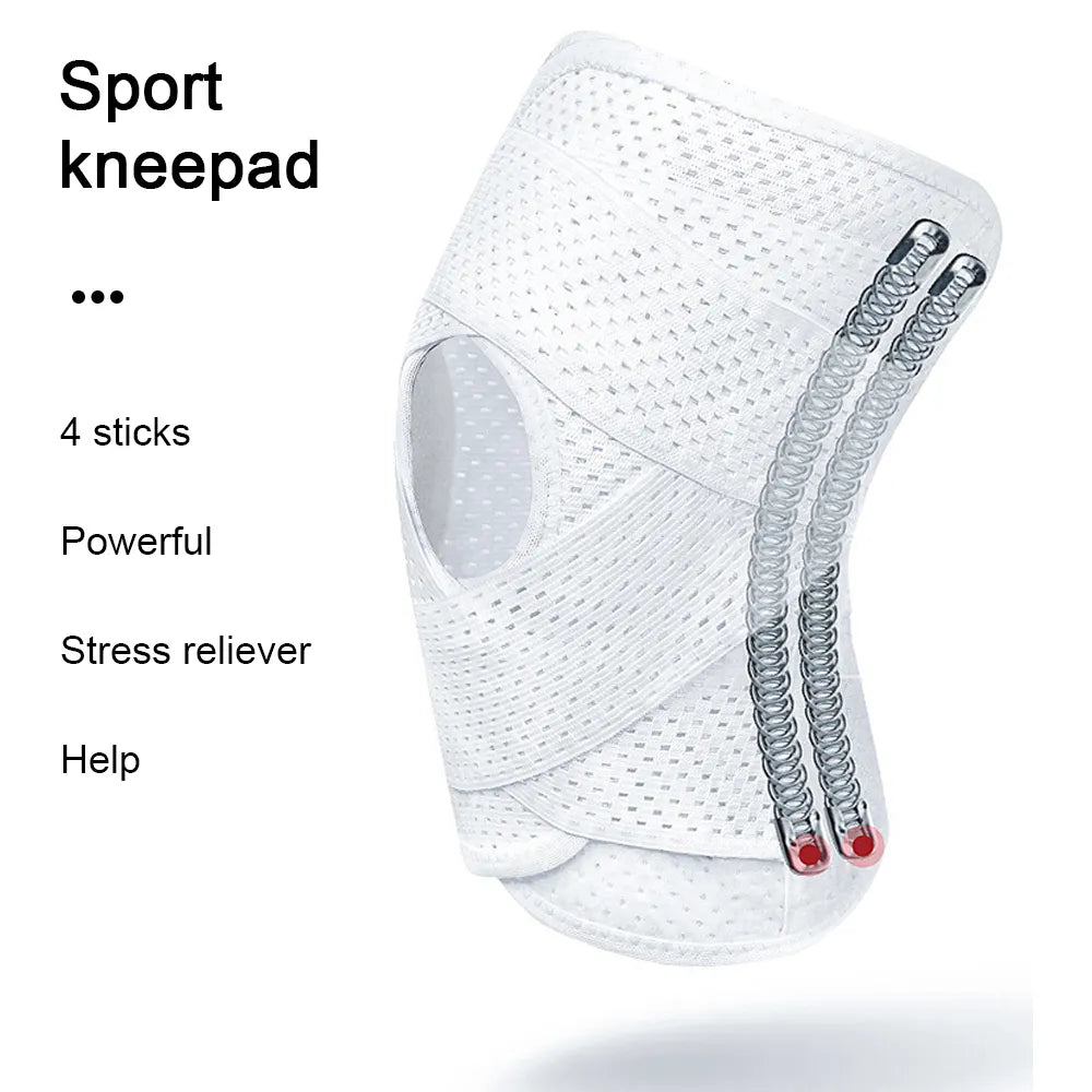 Sports Kneepad - Pressurized Elastic Knee Pad for Men and Women, Arthritis Joint Protector, Fitness Gear Volleyball Brace