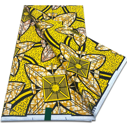 African Real Wax Print Fabric - 100% Cotton Ankara Sewing Material Wholesale Quality