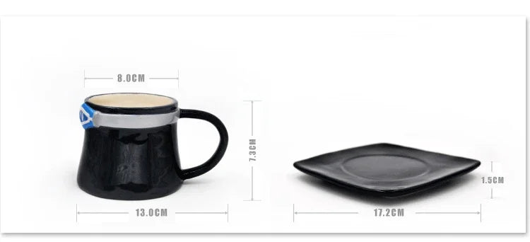 One Piece Mug – Creative Three Brothers Hat Shaped Coffee Cup, Anime Chopper, Ace & Sabo Ceramic Water Cup for Parties