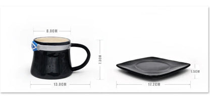 One Piece Mug – Creative Three Brothers Hat Shaped Coffee Cup, Anime Chopper, Ace & Sabo Ceramic Water Cup for Parties