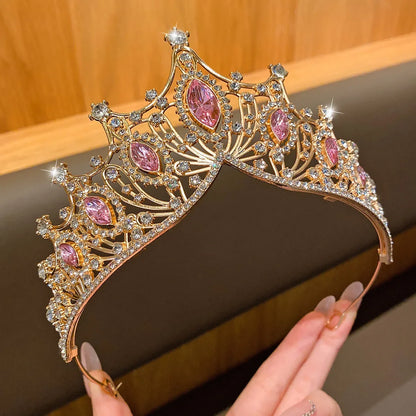 Fashionable Crown Headband - Sweet Hair Accessory for Performances & Birthdays