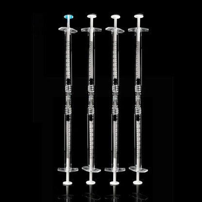 Leak-Proof Double Helix Luer Lock Adapter — Sterile Transparent Syringe Connector, 10–100PCS