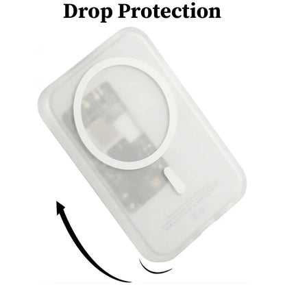 MagSafe Power Bank Protective Case - TPU Anti-Drop Cover with Secure Locking & Textured Finish