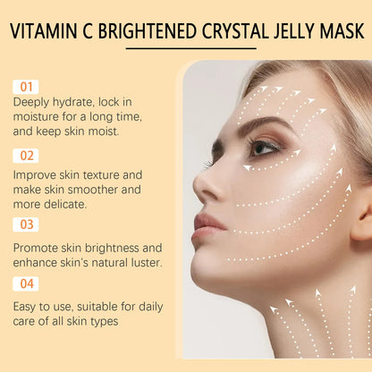 Jelly Mask Powder - Hydrating Rose & 24k Gold Peel-Off Facial Mask for Nourishing, Moisturizing & Revitalizing SPA Treatment