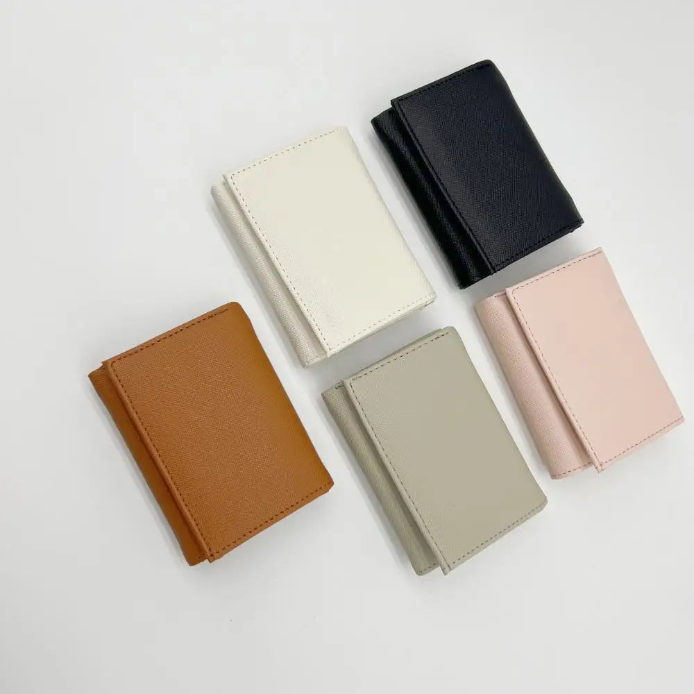 Multi-Functional 2-in-1 Portable Coin Clip & Card Wallet – Colorful Tri-Fold Coin Purse for Travel & Loss Prevention