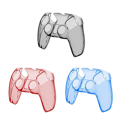 PS5 DualSense Controller Clear PC Cover - Ultra Slim Transparent Protector Case for Sony PlayStation5 Gamepad Accessories