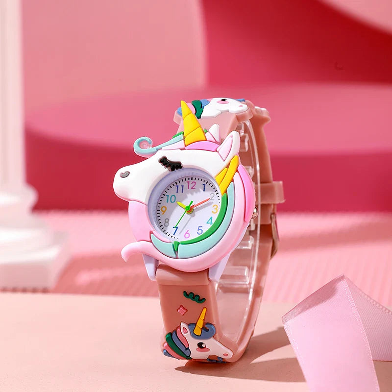 Cartoon Silicone Gift Watch for Kids – Cute Colorful Wristwatch for Boys and Girls
