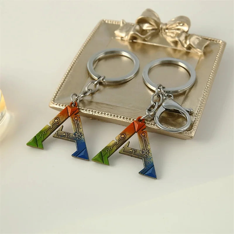 ARK Survival Evolved Logo A Metal Keychain – Game Inspired Alloy Keyring Pendant for Men & Women Car Bag Key Holder Gift
