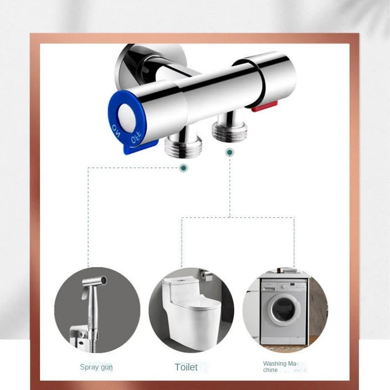 304 Stainless Steel Handheld Bidet Sprayer Set - Self-Cleaning Shower Nozzle for Toilet Bidet Faucet - Hygienic Spray Gun