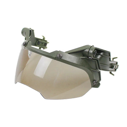 BOOIU Adjustable Tactical Helmet – FAST MICH Helmet with Detachable OP Goggles, Anti-Fog & Anti-Riot CS Protective Gear