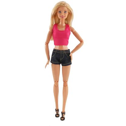 Fashion Doll Clothes for Barbie – Casual Dress, Pants & Trousers Outfit Accessories for Girls Gift Toy