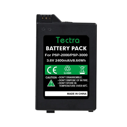 10Pcs 2400mAh 3.6V Replacement Battery for Sony PSP-2000/3000 Gamepad