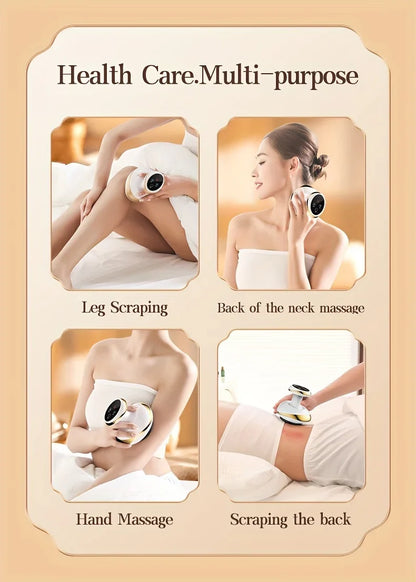 Electric Meridian Massage Brush – Full Body Cupping & Scraping Massager for Abdomen & Back Relief at Home