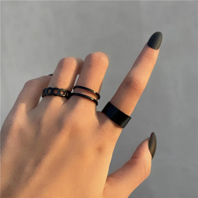 Women’s Silver Crystal Ring Set – Cubic Zirconia Moon, Arrow, Flower & Heart Wedding Fashion Jewelry