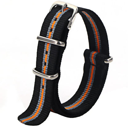 Nylon Watch Strap 16mm 18mm 20mm 22mm — Waterproof Army Sport Watch Band Replacement Belt