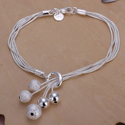 Fine 925 Sterling Silver Chain Bracelet – Solid Charm Jewelry for Women & Men, Party, Wedding & Fashion Gift