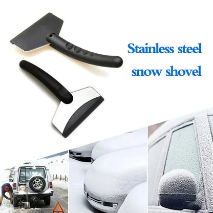 2Pcs Car Snow Shovel & Ice Scraper – Winter Windshield Defrosting Tool