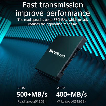 Bestoss SSD 4TB Internal SATA – 1TB, 512GB, 256GB, 128GB, 2TB Hard Drive for Laptop & Notebook (SSD201 45)