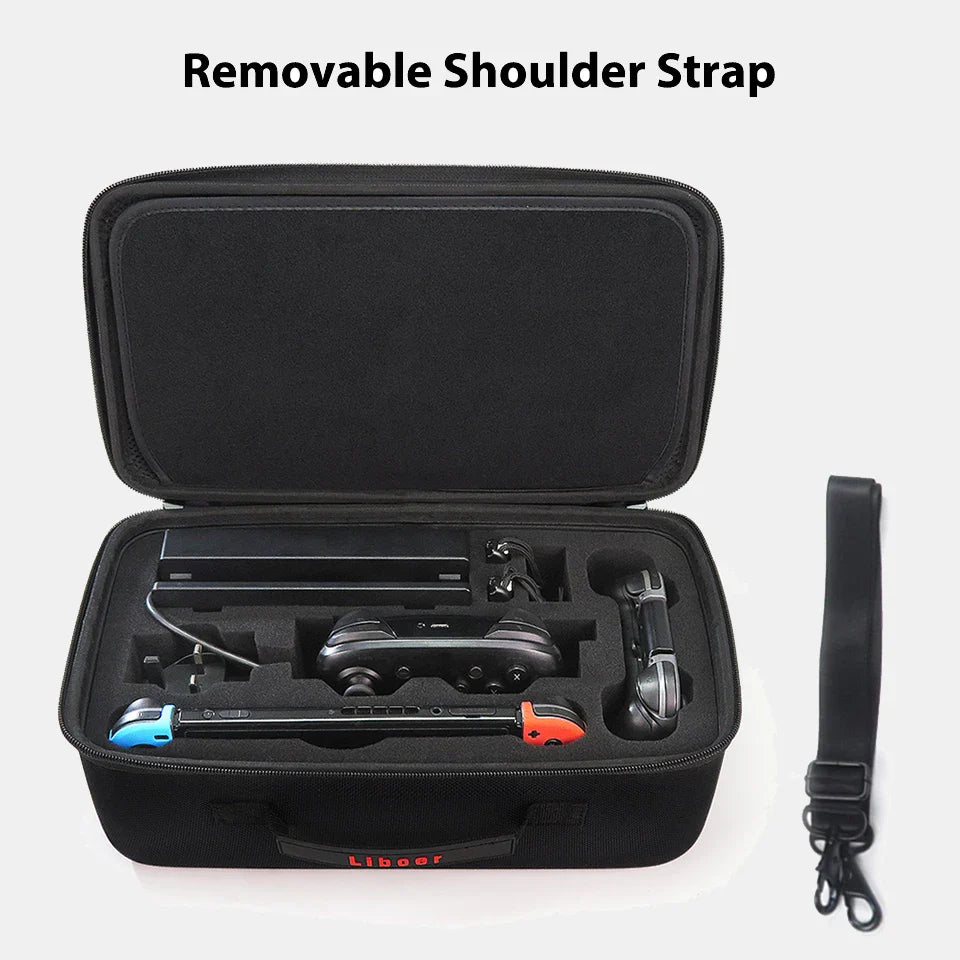 Nintendo Switch OLED Carrying Case — Portable Travel Storage Bag for Switch Game Accessories