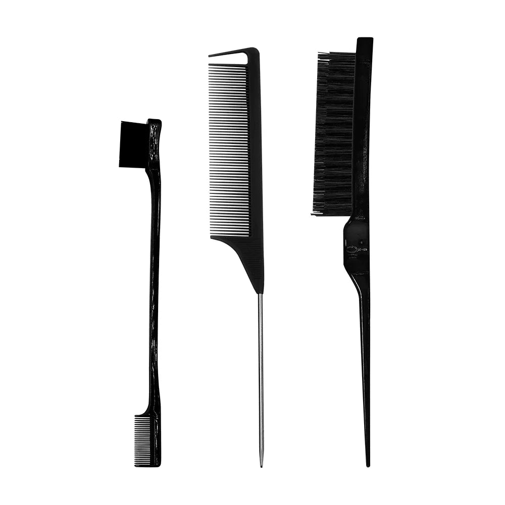 Pro Pointed Tail Comb – Anti-Static Hair Styling Brush, Steel Needle Pin Rat Tail Comb for Salon & Barber Accessories