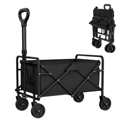 Portable Folding Handcart – Adjustable Height & Angle, Easy Fold, Heavy-Duty Load Carrier for Beach & Camping
