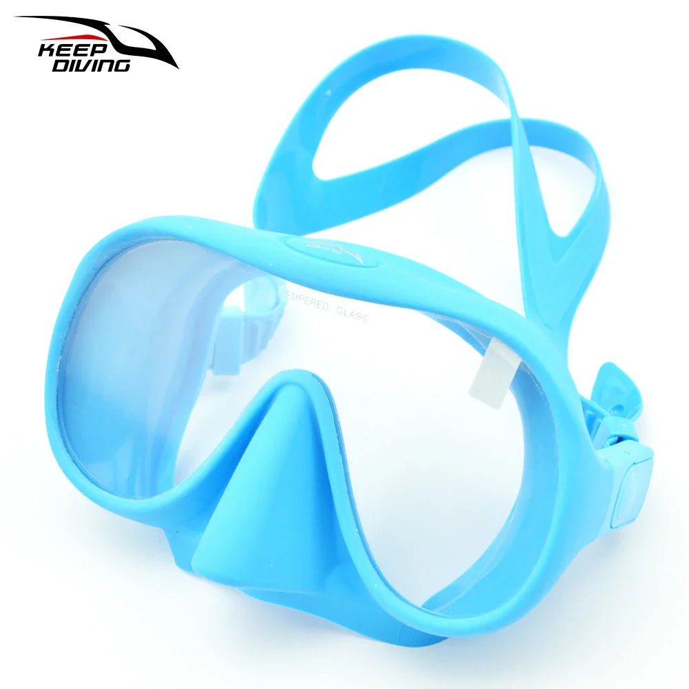 Professional Diving Mask for Scuba & Free Diving – Anti-Fog Snorkeling Goggles for Underwater Fishing Adults