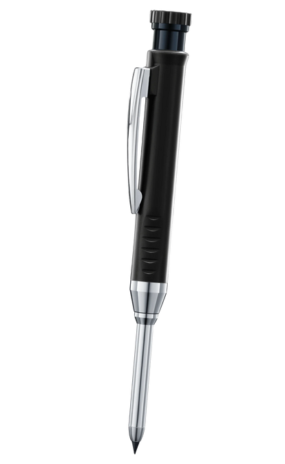 Carpenter Mechanical Pencil Set - 2.8mm Solid Woodworking Pencil With Sharpener & 3 Color Refills For Construction Tools