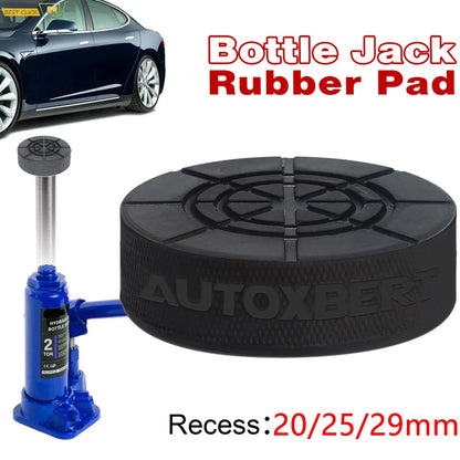 Car Rubber Bottle Jack Pads – Support Adapter for 2-8 Ton Jacking & Auto Lift Cushion Tool