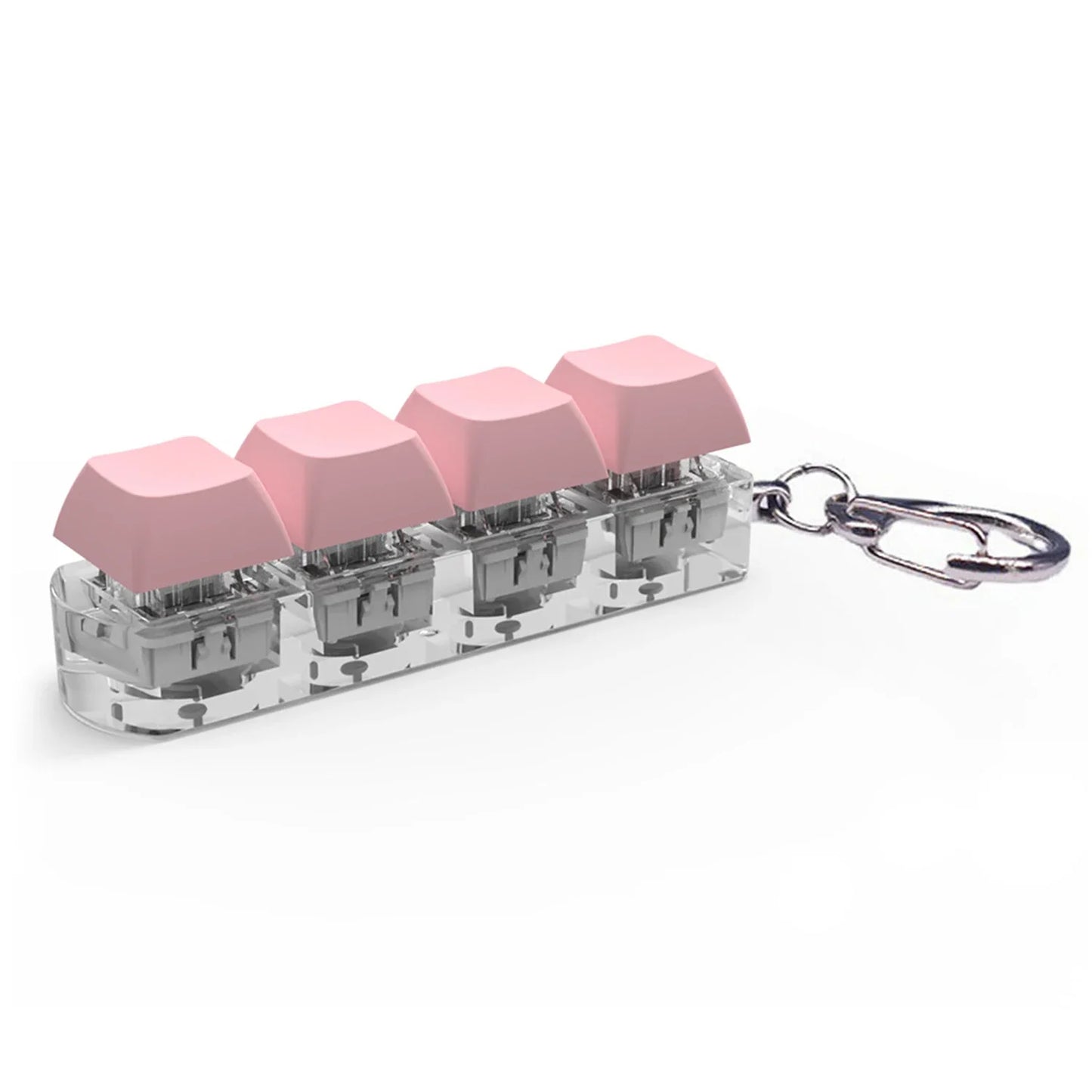 DIY Keyboard Key Toy - Stress Relief Fidget Button Keychain & Fidget Keycap Toy