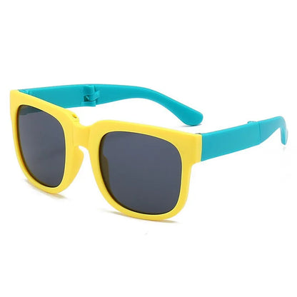 Foldable Kids Sunglasses – UV Protection Cartoon Shades for Boys & Girls, Fashionable Baby Eyewear